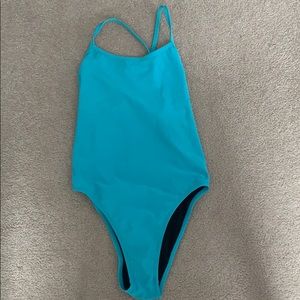 Jolyn O.G. Swim onesie Hawaii blue size 34